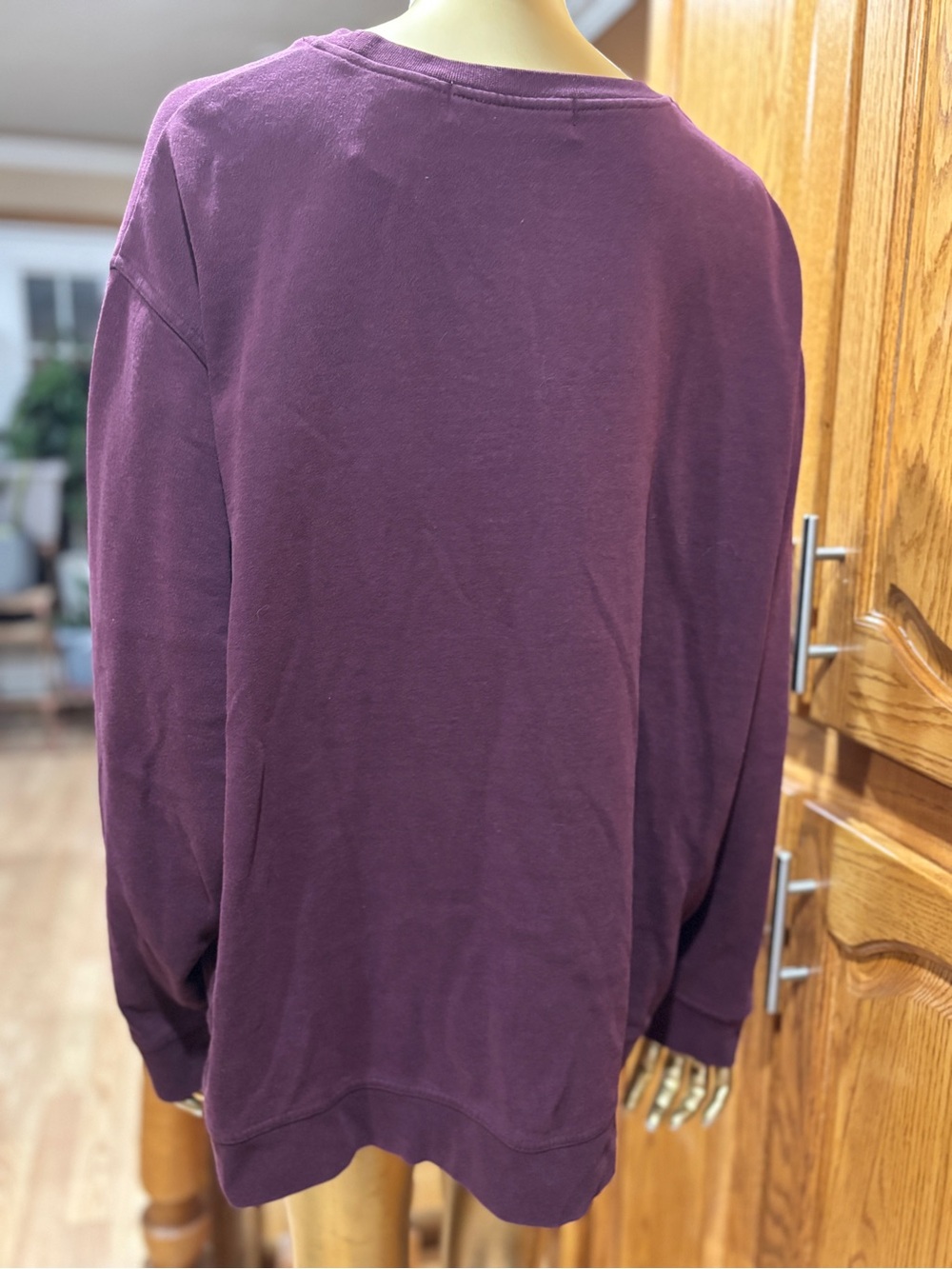 Men's Crewneck Sweatshirt in Purple with Canoe Graphic - Picture 5 of 11